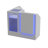 47.2'' W L-Shaped Reception Desk With LED Lights And Glass