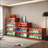 Shoe Storage Cabinet with RGB LED Lights, Sliding Glass Doors, Stores 6 Sneakers | Crimson Red | Contemporary-1733202637