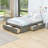 Wooden Platform Bed with 6 Drawers-212478043-212478044