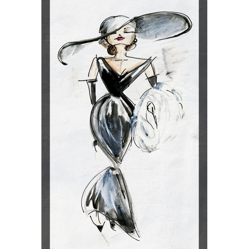 Fashion Une by Jarman Fagalde - Painting, 122 cm H x 81 cm W, Wrapped Canvas