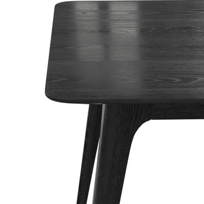 Table de salle à manger de style Mid-Century 5 pièces, structure en bois d'hévéa, une table et 4 chaises rembourrées, table basse, parfaite pour les petites réunions de famille
