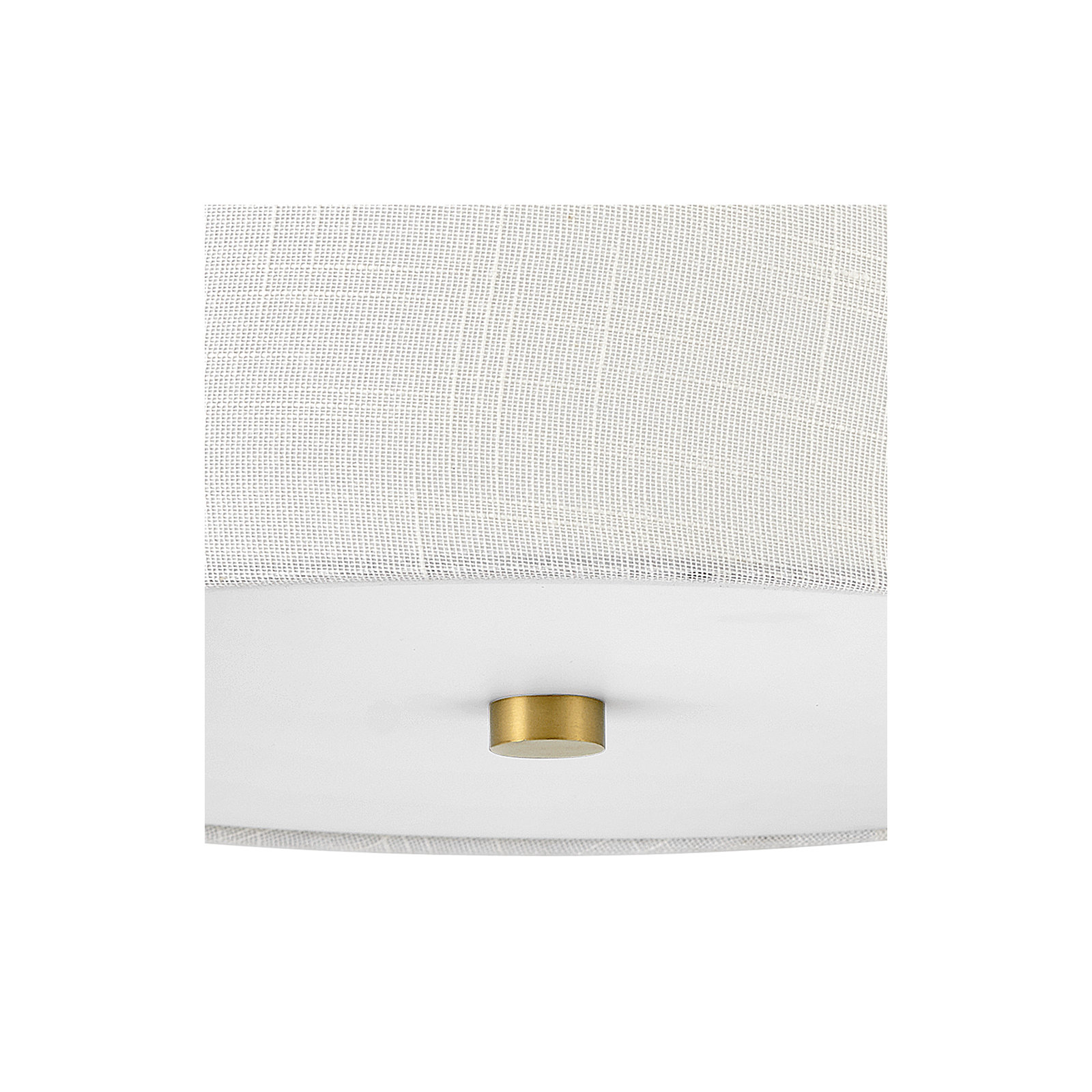 Caper 2 Light Flush Mount, Lacquered Brass