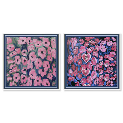 Forever Blooming Set Graphic Art Canvas