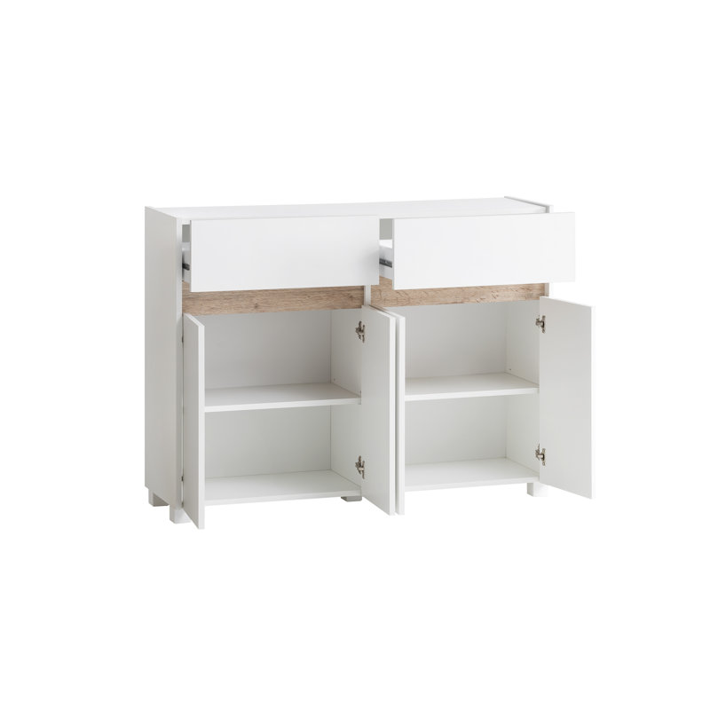 Jadus Anthracite Drawer Chest, White