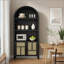 Garde-manger en rotin arqué - Rangement de cuisine réglable