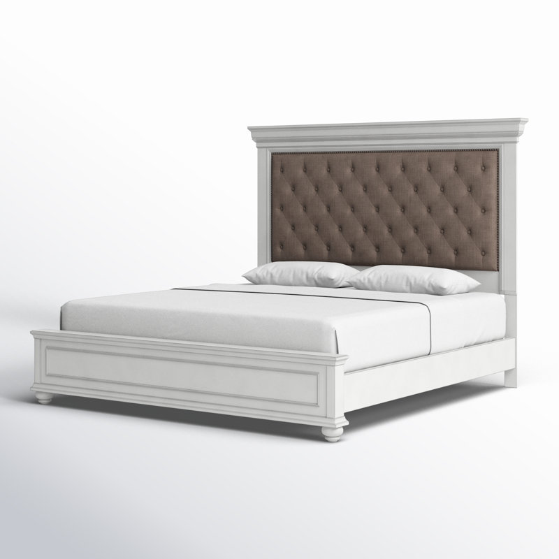 Atas Upholstered Panel Bed, Queen