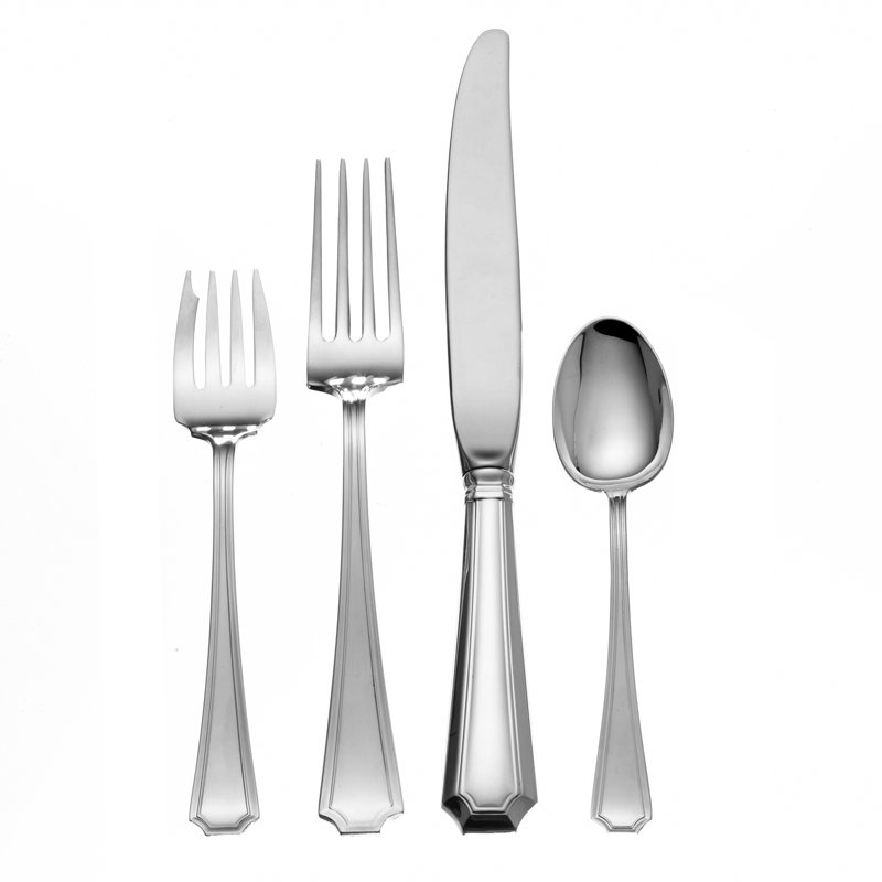Gorham Fairfax 4-Piece Sterling Silver Flatware Set, Service for 1