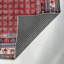 Tapis miniature en chenille de coton rouge pastel Lacasa-513567063