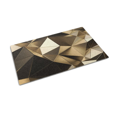 Non-Slip Geometric Outdoor Doormat