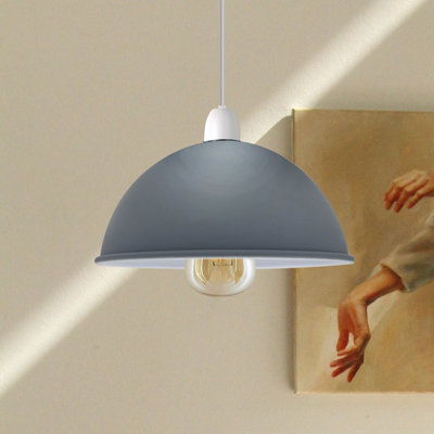 Arondel 14cm H Metal Lamp Shade ( Uno ) in Gray
