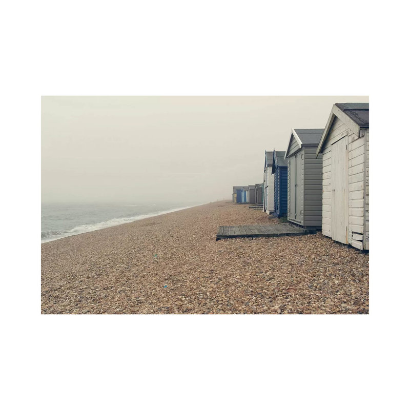 Beach Cabanas by Sarah Gardner - Gallery-Wrapped Canvas Giclée on Canvas, 20.32 cm H x 30.48 cm W, Canvas