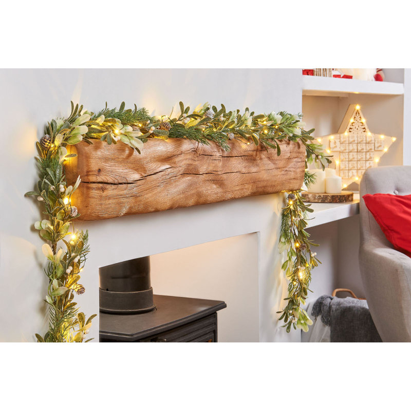 274.32cm Lighted Garland with Lights