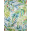 Tapis bleu / vert en polyester tissé à la machine Braggs