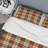 Brown And Yellow Checked Tartan Polyester Plaid Duvet Cover