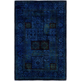 Overdyed One-of-a-Kind 4' 10" X 7' 7" Hand Knotted Area Rug