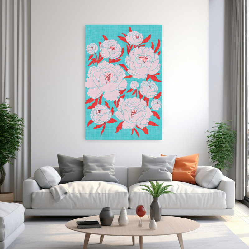 Art contemporain contemporain au printemps, H 60 po x l 40 po