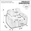 Pouf de compression de type lotus avec anneau de traction-683800990