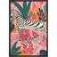 Animaux lumineux de style BCBG safari zèbre, jungle tropicale, animaux de la chambre, style bohème moderne-100707427-100707428