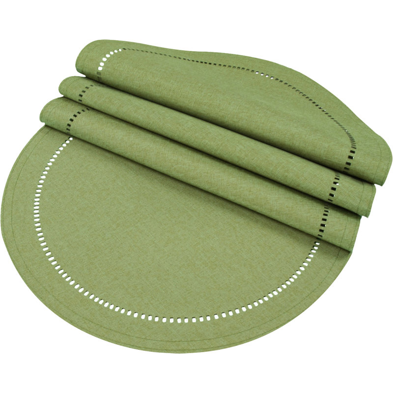 Napperon Cutwork, vert