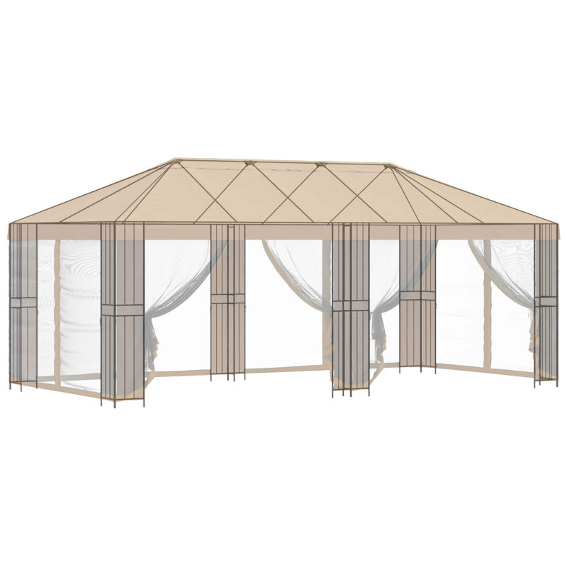 VidaXL, 276.5cm H x 600cm W x 300cm D, Brown