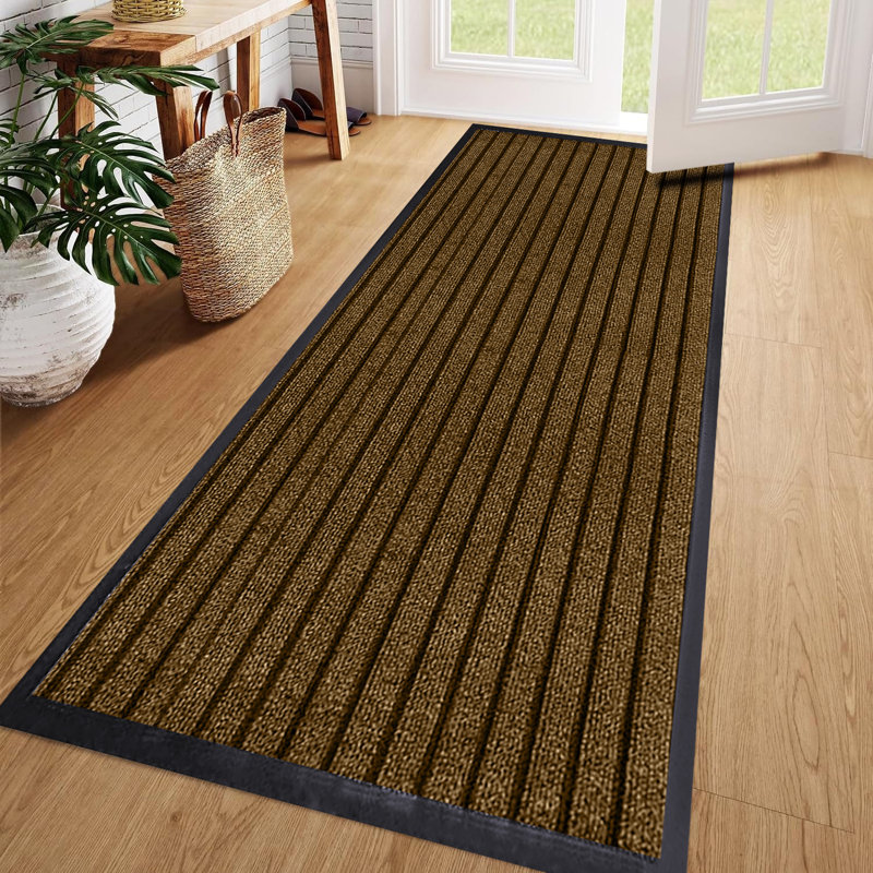 Tamalyn Flatweave 80cm X 90cm Area Rug, Brown, 40cm W x 60cm L