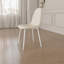 4 Beige Linen Dining Chairs, White Metal Legs For A Sophisticated Space Modern Chairs Of 4, Graceful Room