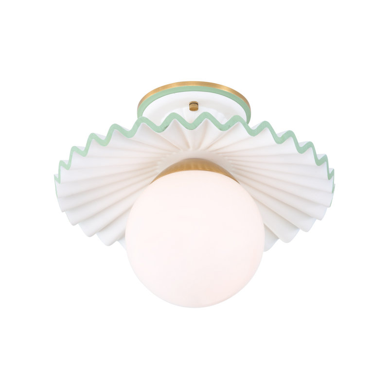 Amanda Lindroth Fancy Ruffle Flushmount
