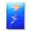 Orange Jellyfish - Wrapped Canvas-56640774