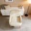 Fauteuil d'appoint en velours, chaises de salon rembourrées modernes-1249386044