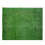 Tapis de salon 5,7 x 9,3 pi, tapis turc vert noué à la main surteint authentique