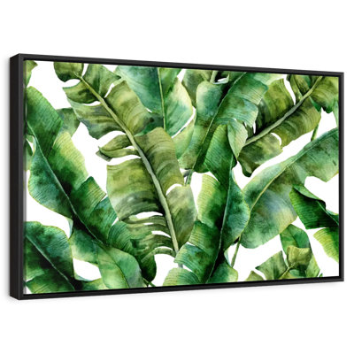 Feuilles de bananier abstraites