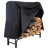  Beid Outdoor Steel Firewood Log Rack with Protective PVC Cover - 4' - 850-lb Capacity-845048333