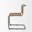 Chaise d'appoint rembourrée en cuir Otelia-1100267524