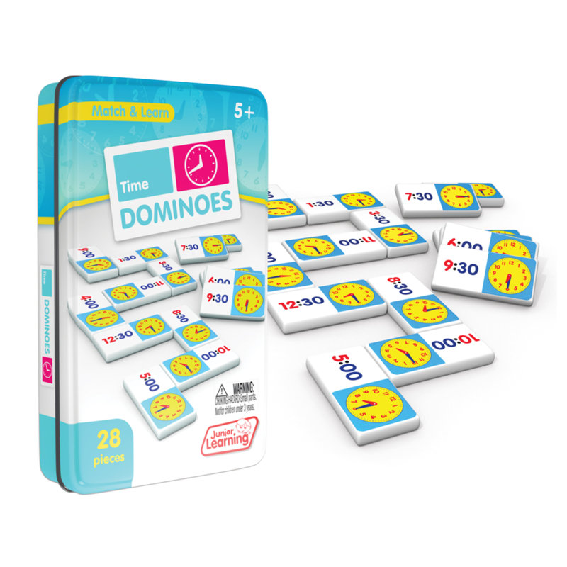 Junior Learning Time Dominoes Match & Learn Educational Learning Game