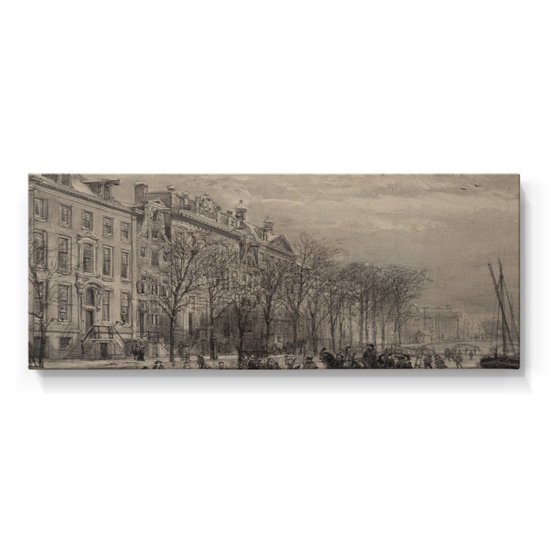 Paysage, série CCLXVI, toile tendue avec châssis, prête à être accrochée, H 12 po x l 30 po
