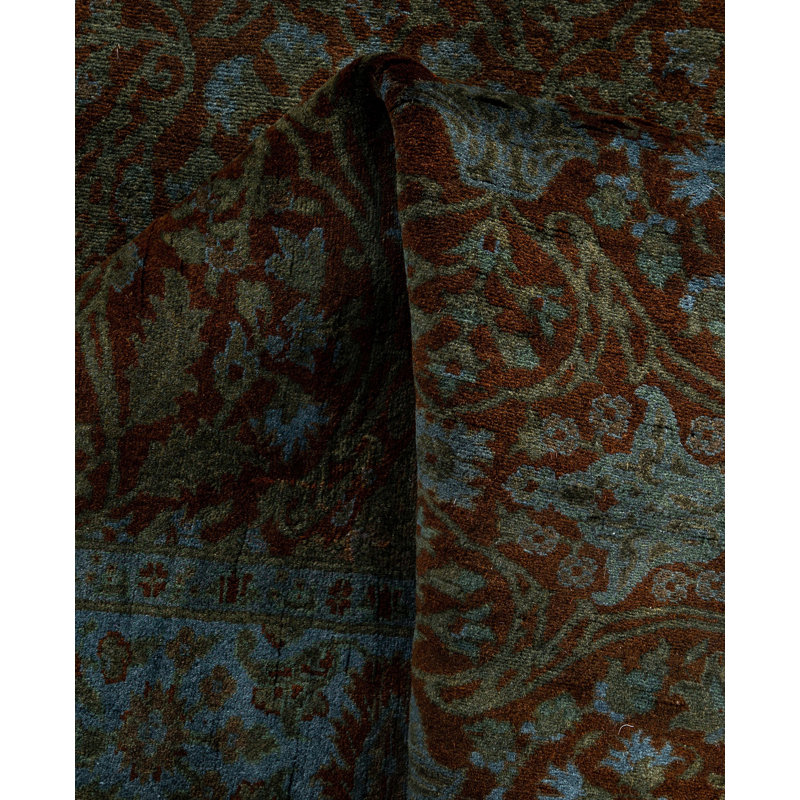 Overdyed One-of-a-Kind 3' 0" x 7' 8" Hand Knotted Area Rug