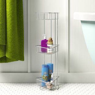 Corner Shelf Shower Caddy Shower Tension Pole Caddy Rustproof for Bathroom  7.5cm