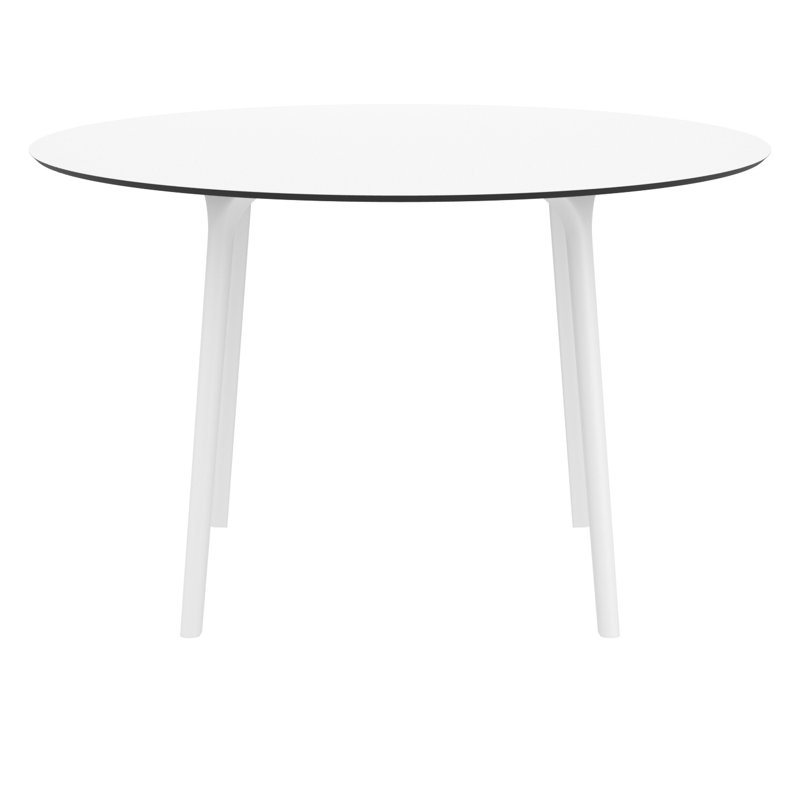 Table de salle à manger Burt, Blanc