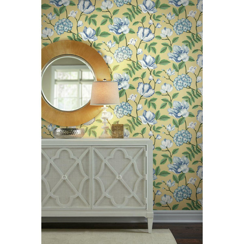 Rouleau de papier peint L 2,25 pi x l 27 po Morning Garden, Jaune