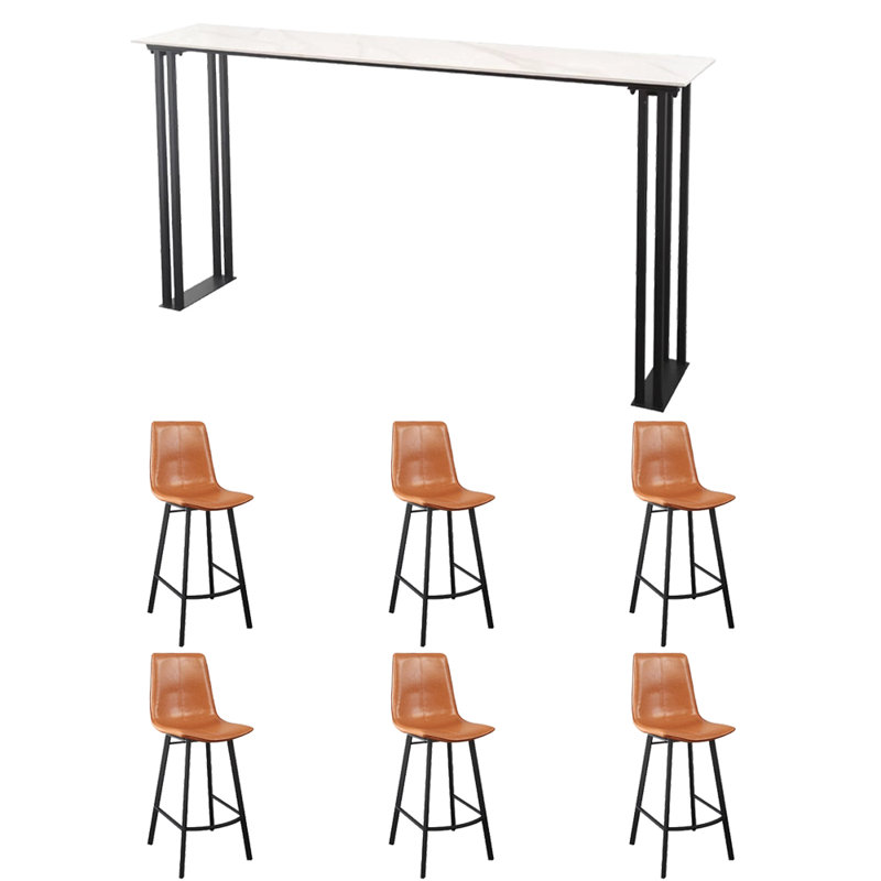 Bayaud, 41.3"H x 70.8"L x 15.7"W, Orange, White