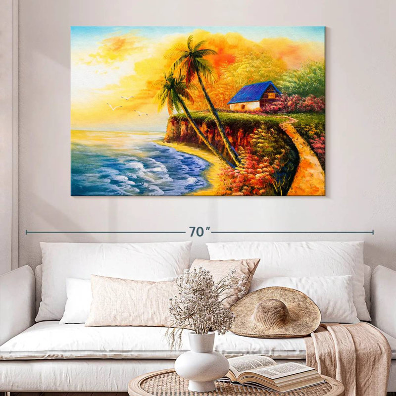 Coucher de soleil tropical Gillard, H 34 po x l 51 po