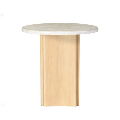Table de bout en marbre et plateau en marbre Qwin