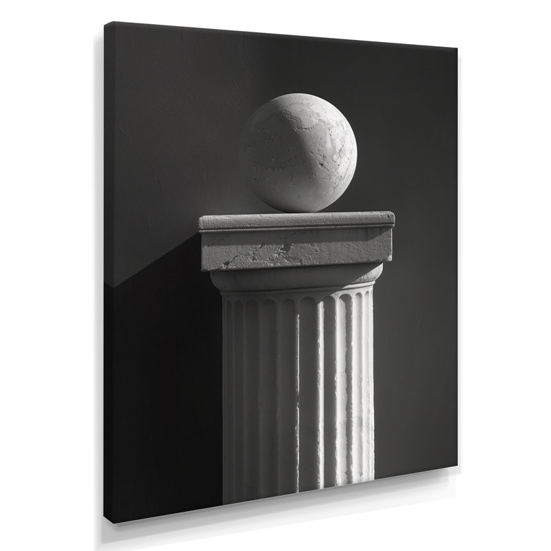 Monochromes architecturaux, art mural II, Toile tendue, H 16 po x l 32 po