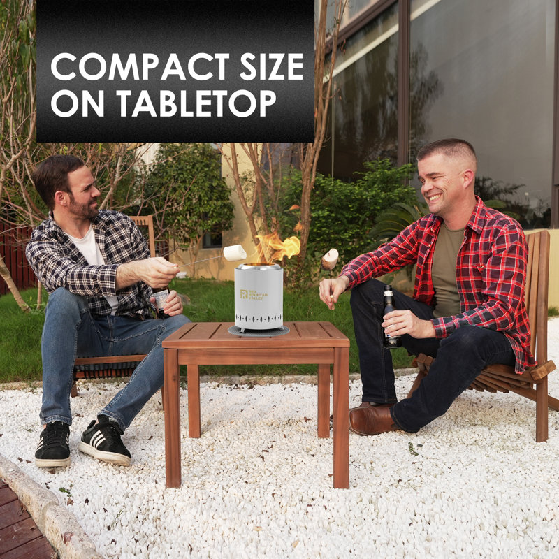 Foyer de table sans fumée avec tapis, Gris