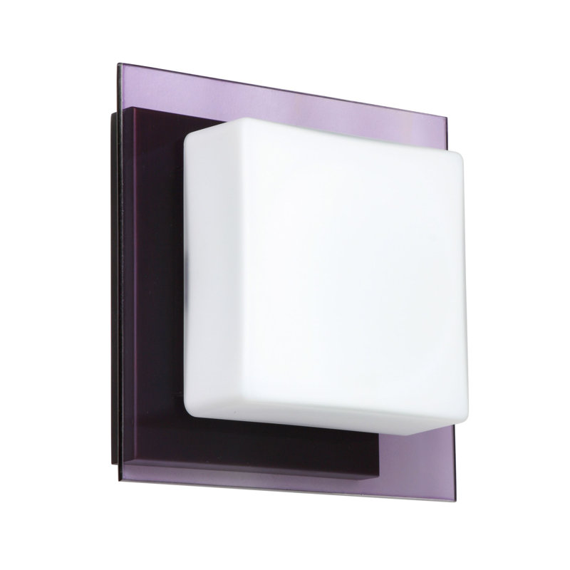 Catella Flush Mounted Sconce, Bronze, Amethyst, Halogen