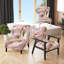 Chaise d'appoint rembourrée Gold, liquide et rose II