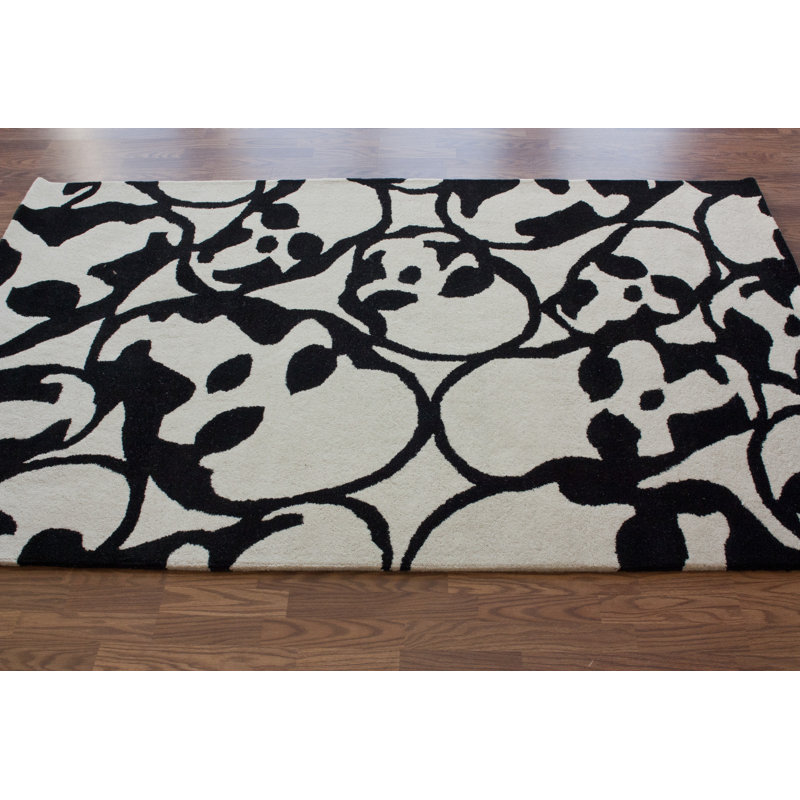 Tapis noir Jacieon Prima, 8 pi x 5 pi