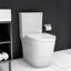 Toilette de salle de bain compacte de 23 pouces - double chasse, chasse silencieuse et siège, installation facile, grande porcelaine de 23 po pour les petites salles de bain, chasse silencieuse,