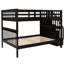 Lit superposé avec escalier et options de rangement stable, pour chambre à coucher et lit en dortoir, rangement pratique,