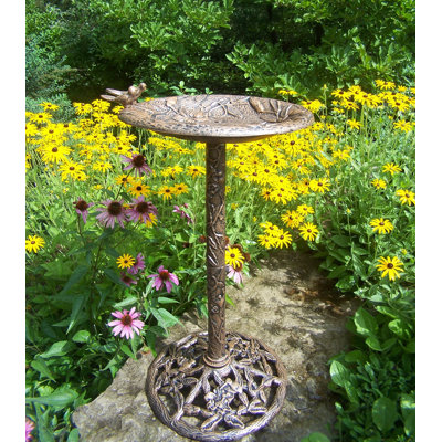 Wendling Aluminum Pedestal Birdbath